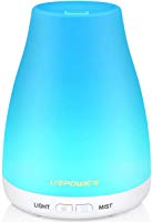 URPOWER 2nd Version Essential Oil Diffuser Aroma Essential Oil Cool Mist Humidifier with Adjustable Mist Mode,Waterless...