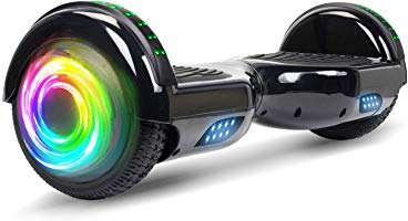 SISIGAD Hoverboard Self Balancing Scooter 6.5" Two-Wheel Self Balancing Hoverboard with Bluetooth Speaker and LED Lights...
