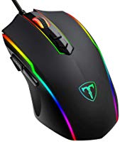 PICTEK Gaming Mouse Wired, 8 Programmable Buttons, Chroma RGB Backlit, 7200 DPI Adjustable, Comfortable Grip Ergonomic...