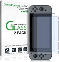 amFilm Nintendo Switch Screen Protector (2 Pack), Premium Tempered Glass Screen Protector Film for Nintendo Switch (2017)