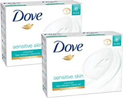 Dove Beauty Bar Sensitive Skin 4 Ounce, 16 bars (2 x 8 bars)