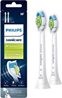 Genuine Philips Sonicare Diamondclean Replacement Toothbrush Heads, HX6062/65, Brushsync Technology, White 2 pk